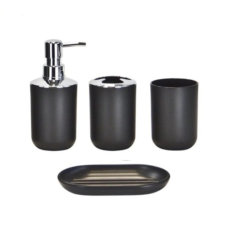 Zara Home Bathroom Set - 4pcs Bathroom Set, Plastic Gift Set,