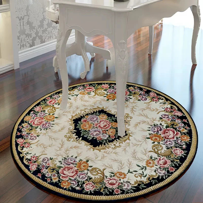 Home Bathroom Carpet - Bohemia Circle Rug Retro Luxury Living