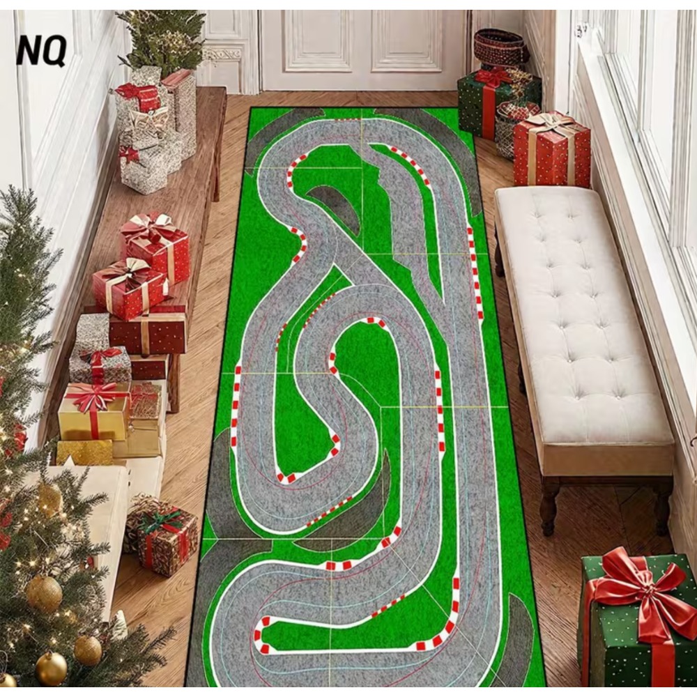 Home Bathroom Cleaning Machine - Fun Racing Lane Anti Slip Easy