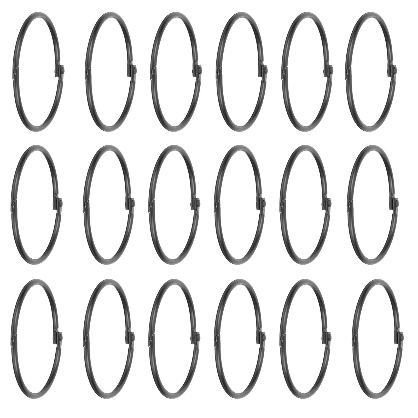 Shower Curtain Liner - 30Pcs Round Curtain Rings Iron Circular