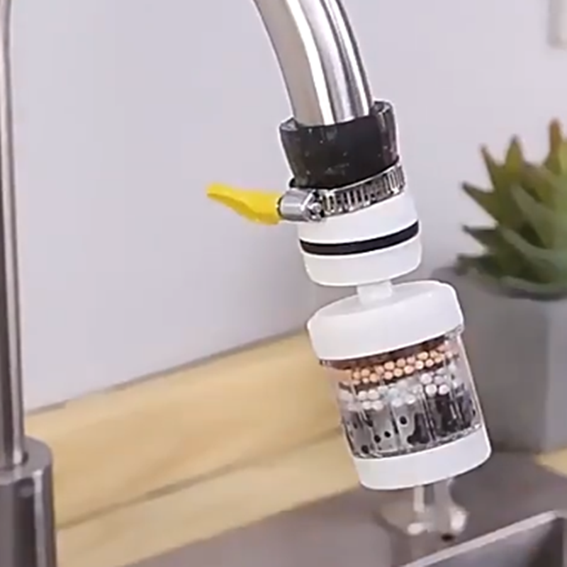 Home Bathroom Water Filter - 6 Layers Tap Purifier Universal Faucet