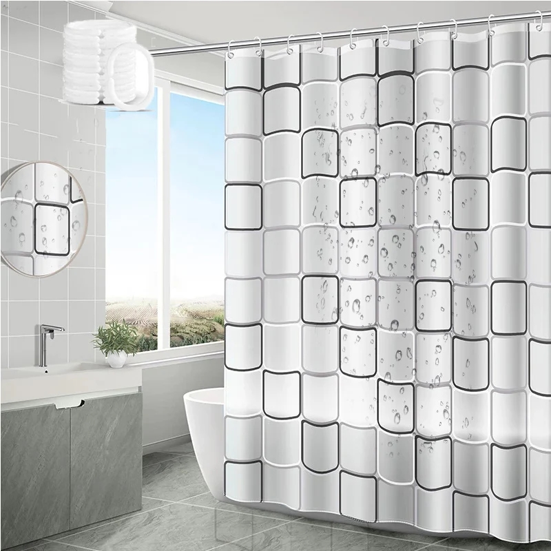 Shower Curtain Liner - Waterproof Shower Curtain Mildew Proof Durable
