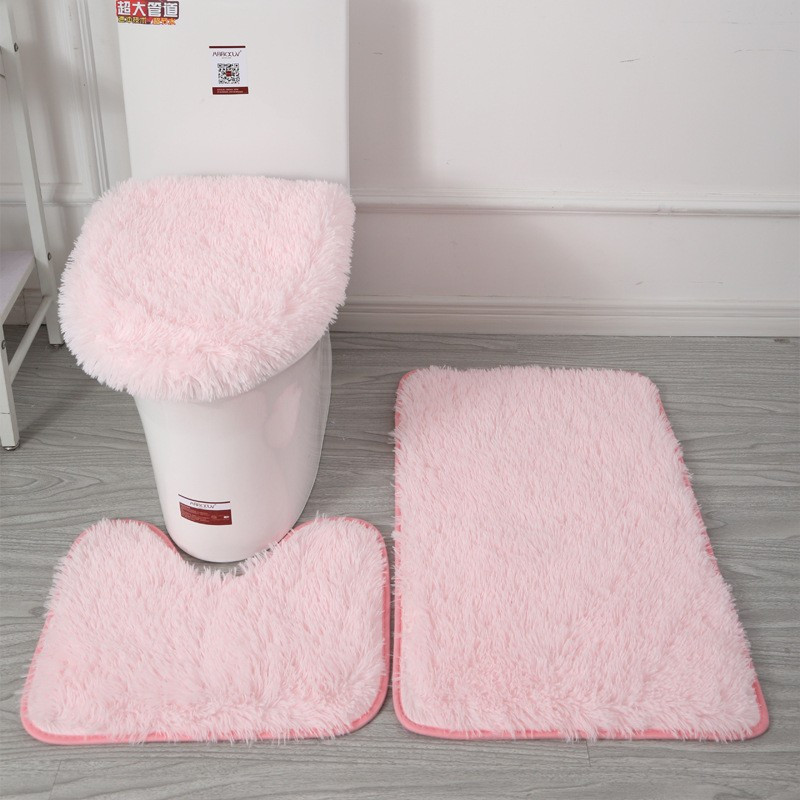 Zara Home Bathroom Set - 3pc Bathroom Set Rug Mat Toilet