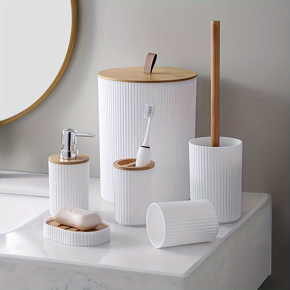 Zara Home Bathroom Set - 6-Piece Bathroom Set Daily Necessities Accessories