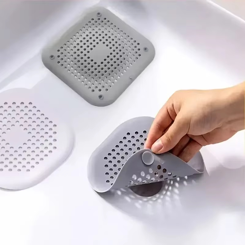 Home Bathroom Water Filter - Plug Stopper Kitchen Sewer Silicone Bathroom