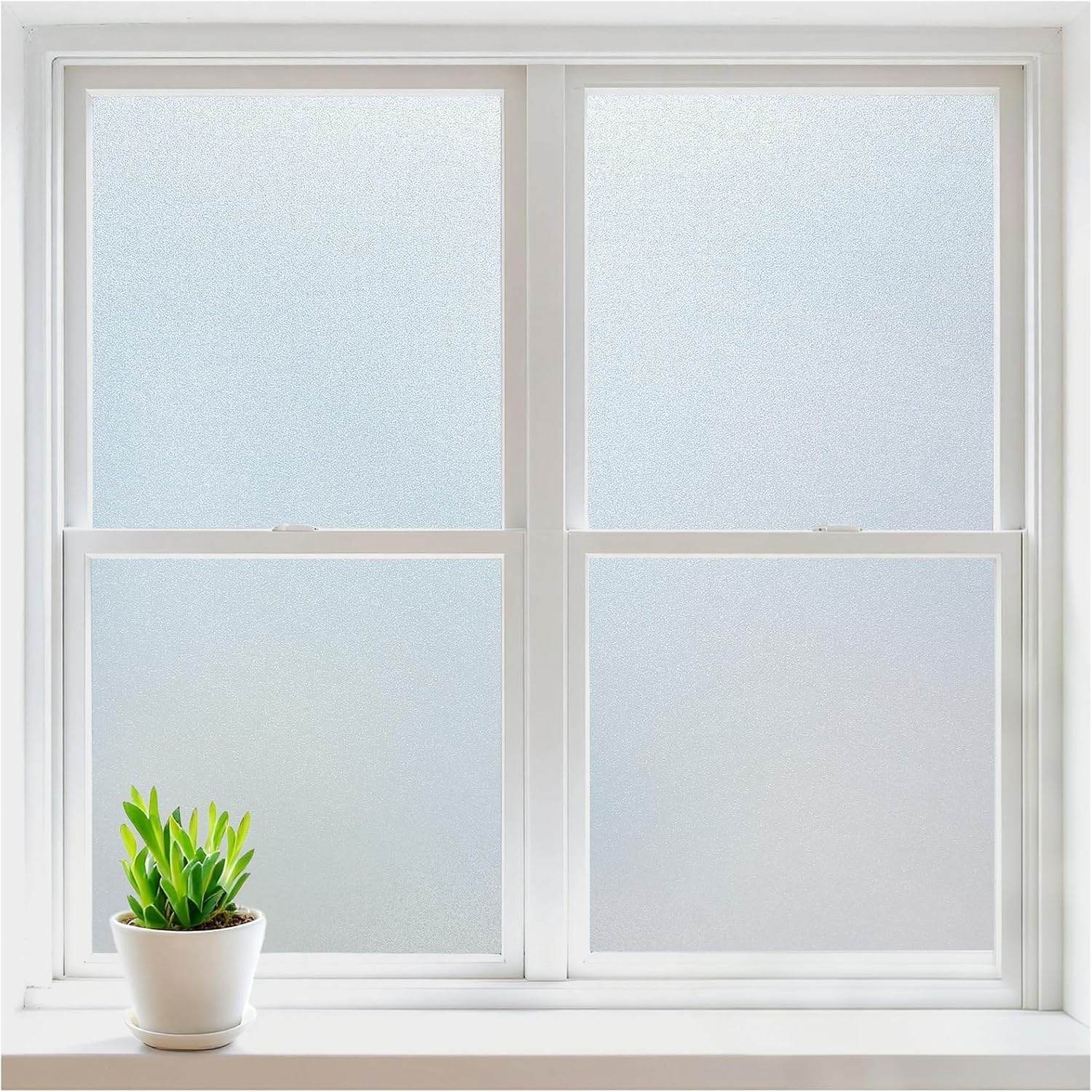 Home For Bathroom - Frosted Window Privacy Film, Static Cling