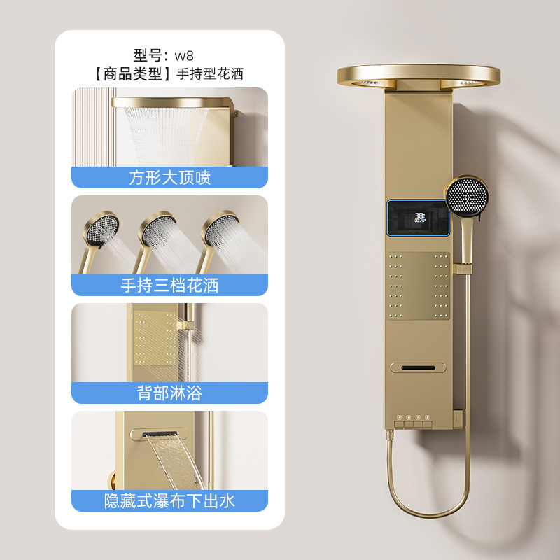 Space-Gray Smart Digital Displ - Home Bathroom Shower review and price