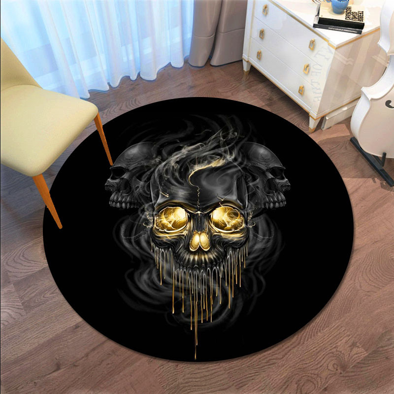 VIKAMA Gothic Skull Round Floo - Home Made Bathroom Vanity review and price