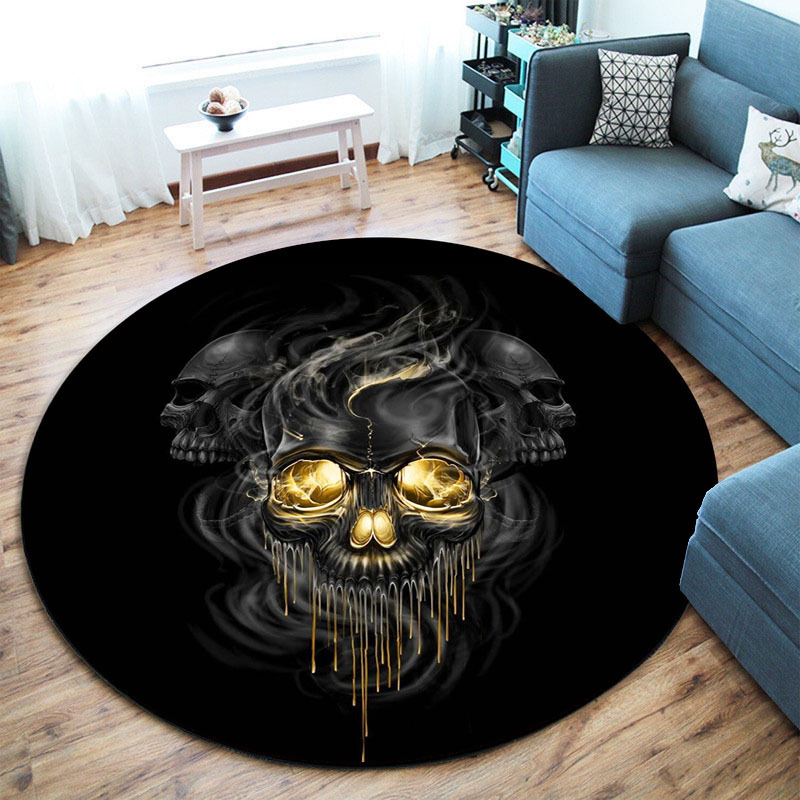 VIKAMA Gothic Skull Round Floo - Home Made Bathroom Vanity review and price