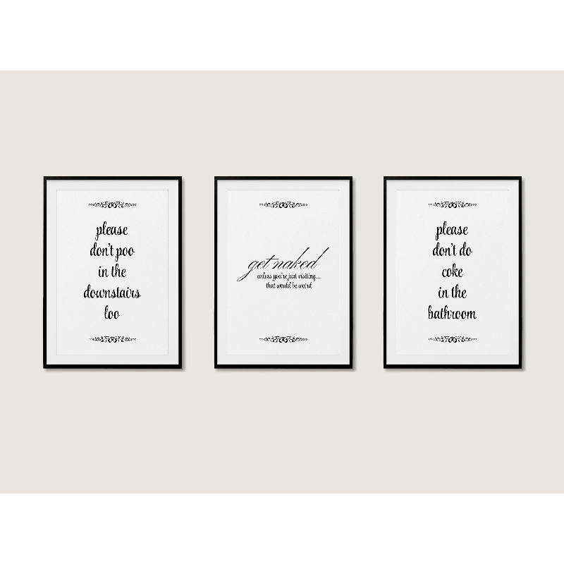 3pcs Modern, Stylish Bathroom  - Home Bathroom Quotes review and price