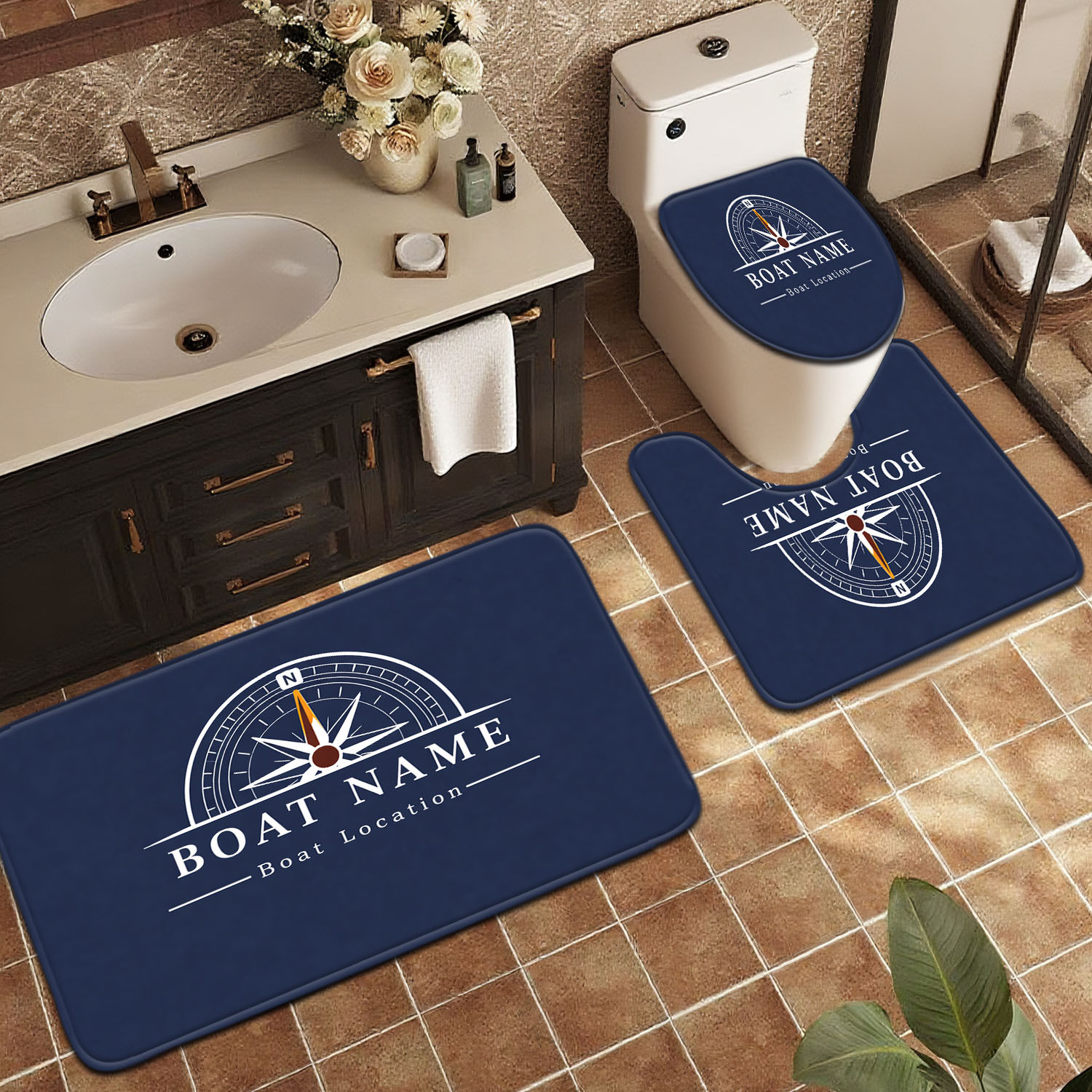 Premium Bath Mat Set Bathroom  - Home Made Bathroom Vanity review and price