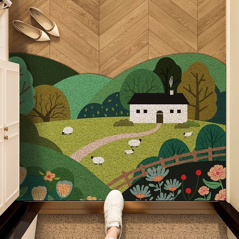 VIKAMA Entrance Silk Circle An - Zara Home Bathroom Rug review and price