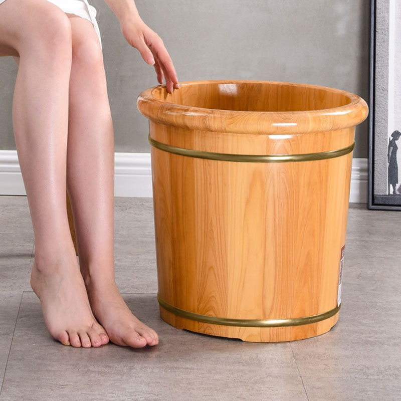 Solid Cedar Wood Foot Soak Tub - Home Bathroom Sauna review and price