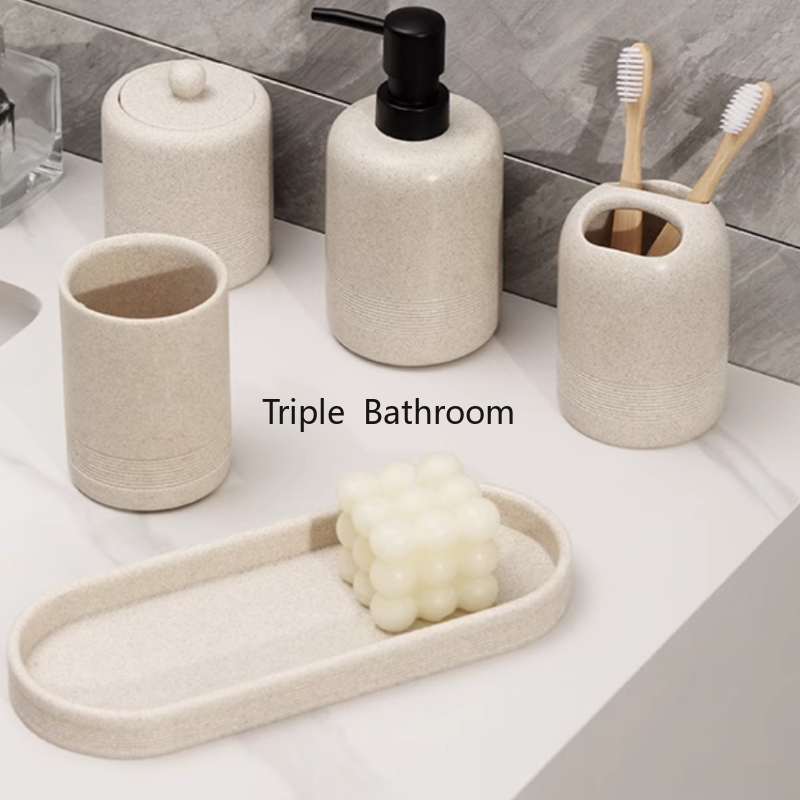 1pc Sandstone Bathroom Toiletr - Zara Home Bathroom Set review and price