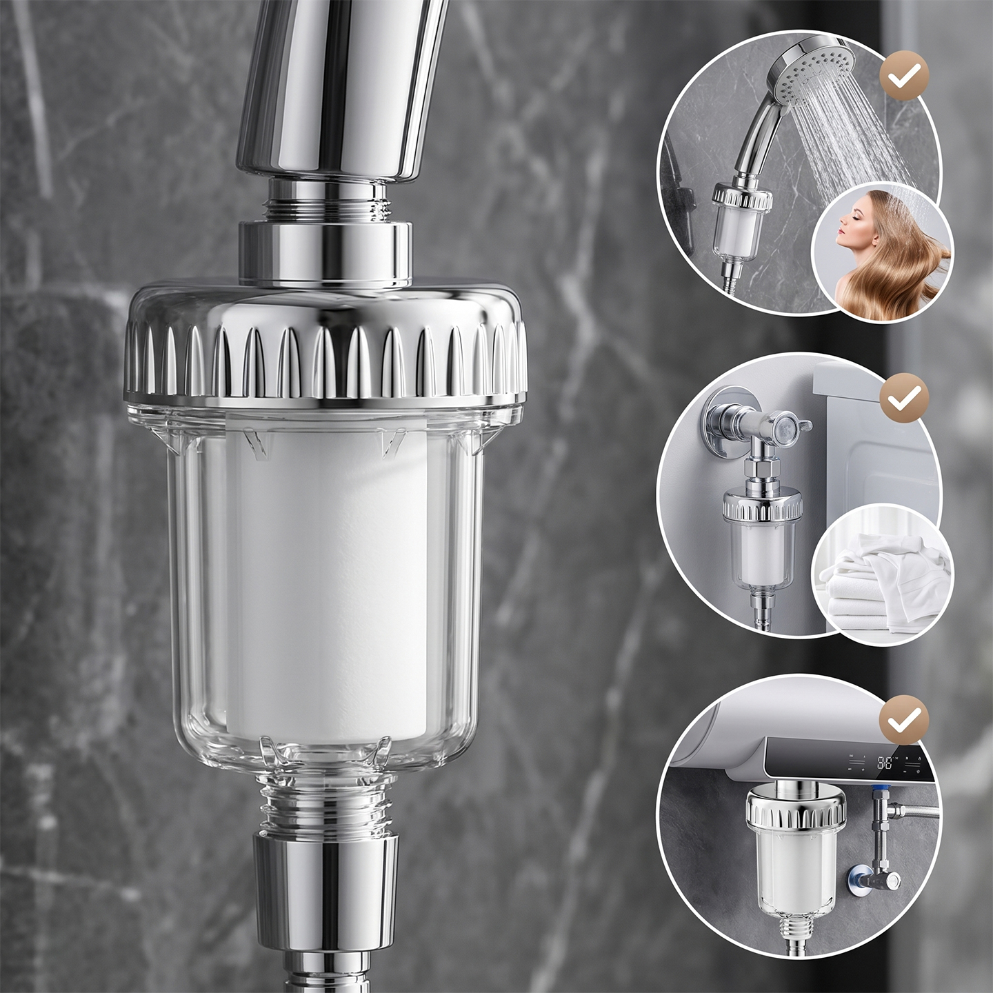 Water Heater Pre Filter Shower - Home Bathroom Water Filter review and price