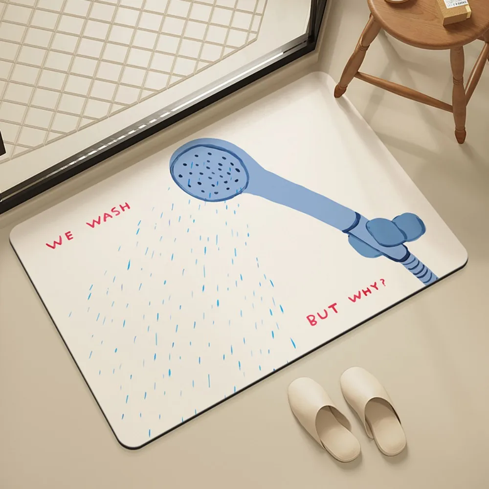 Witty Bathroom-Themed Mat for  - Home Made Bathroom Vanity review and price