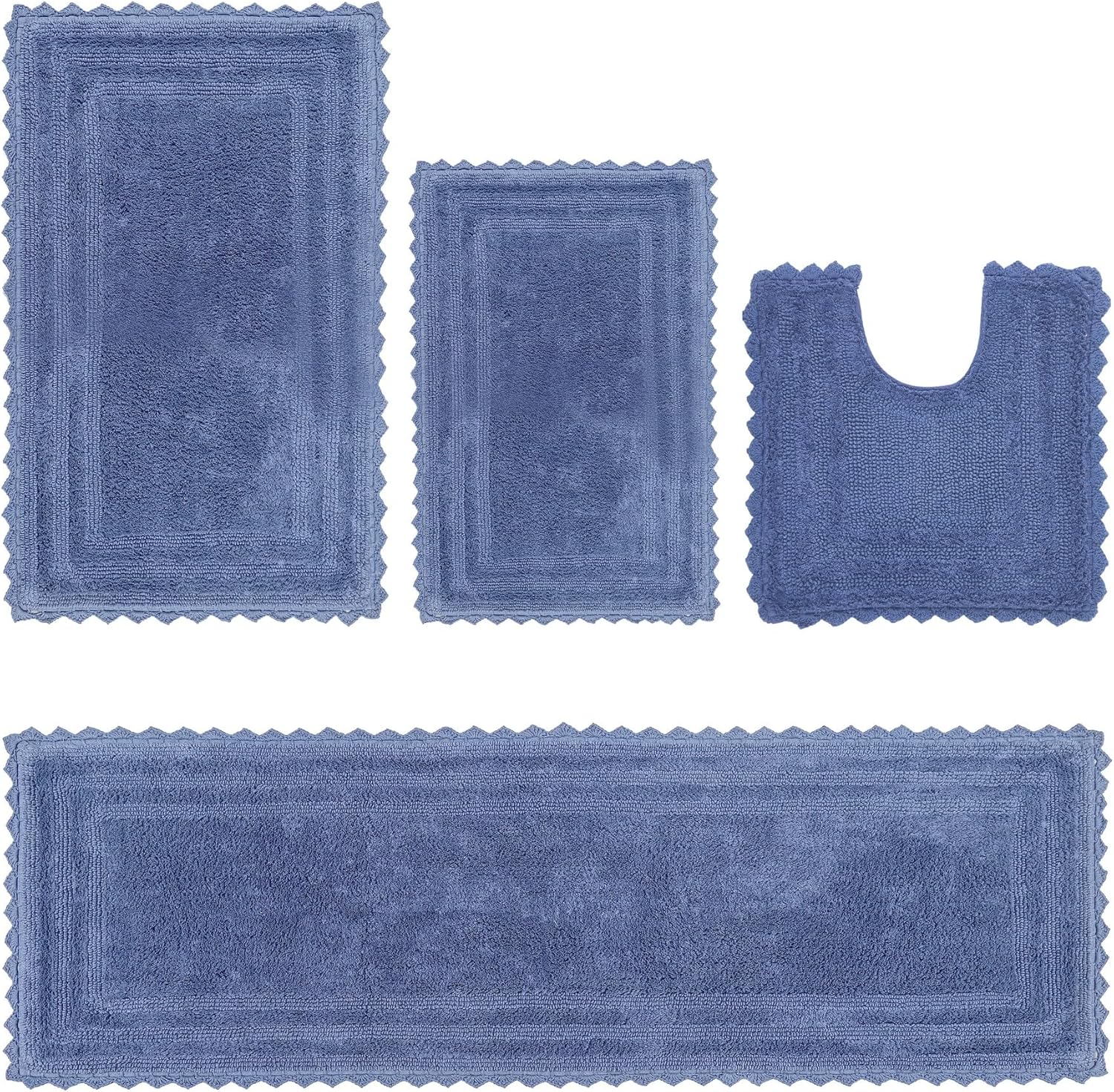 4 Piece Crochet Bath Mat Set 1 - Zara Home Bathroom Set review and price