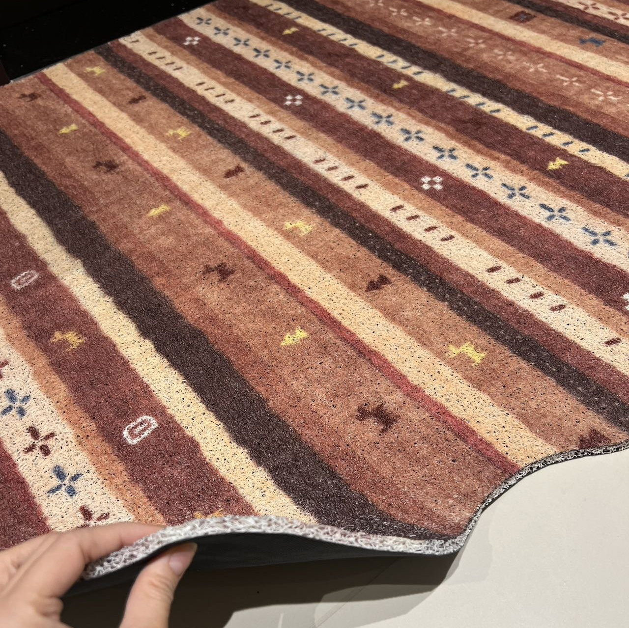 Boho Striped Door Mat, Entranc - Japan Bathroom.Home review and price