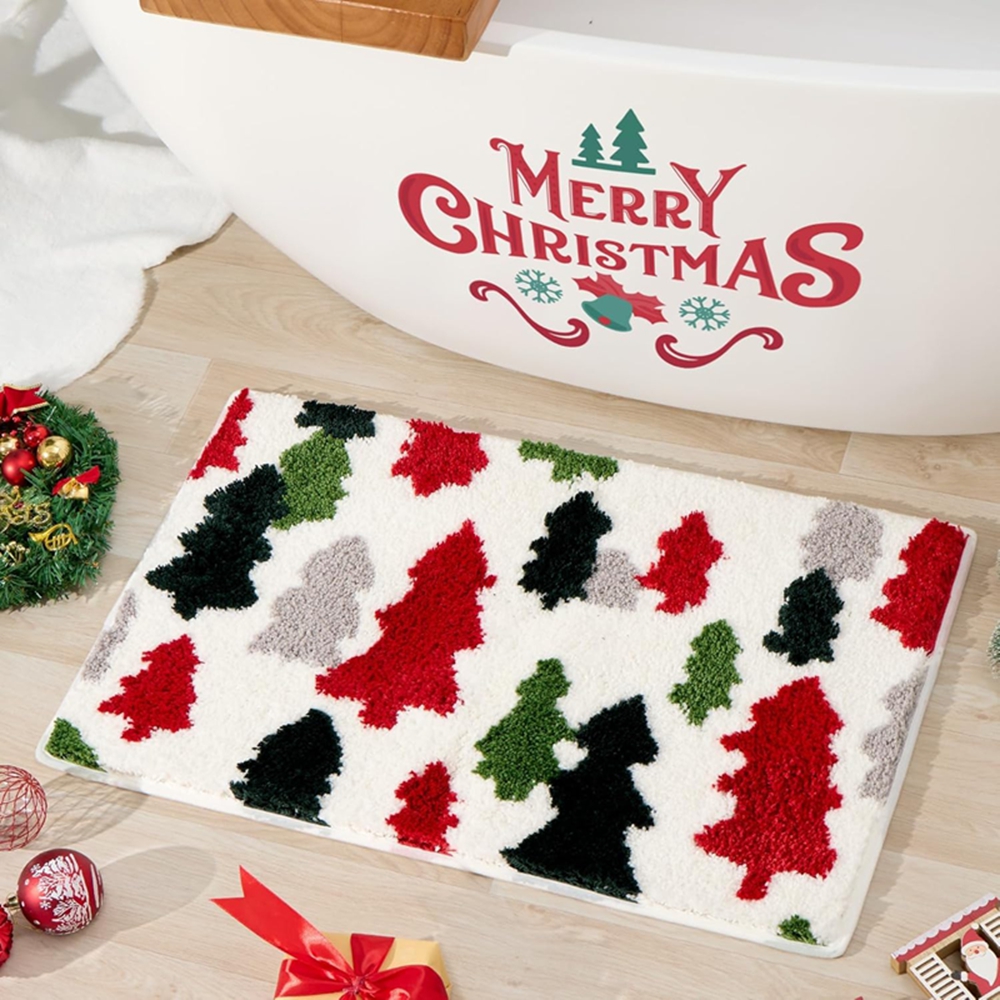 VIKAMA Christmas Tree Rug - Ba - Home Made Bathroom Vanity review and price
