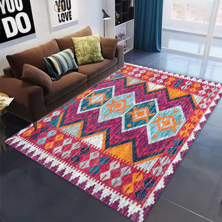 Living Room Rug Indian Tribal  - Home Bathroom Cleaning Machine review and price