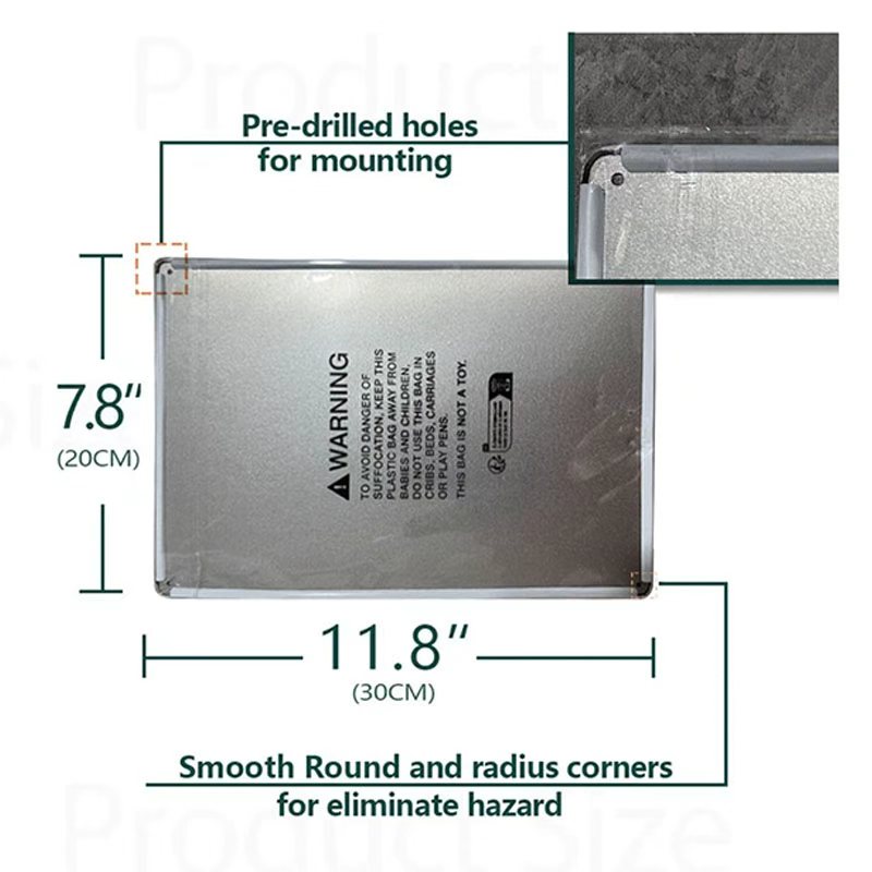1pc 2D Flat Tin Sign 8x12inch  - Home Bathroom Quotes review and price