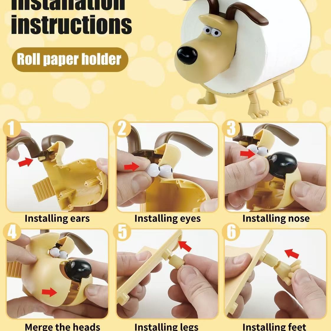 Puppy Toilet Holder Home Decor - Home Goods Bathroom Accessories review and price