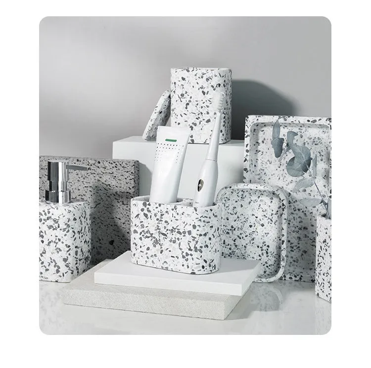 Natural Stone Soap Dispenser B - Zara Home Bathroom Set review and price