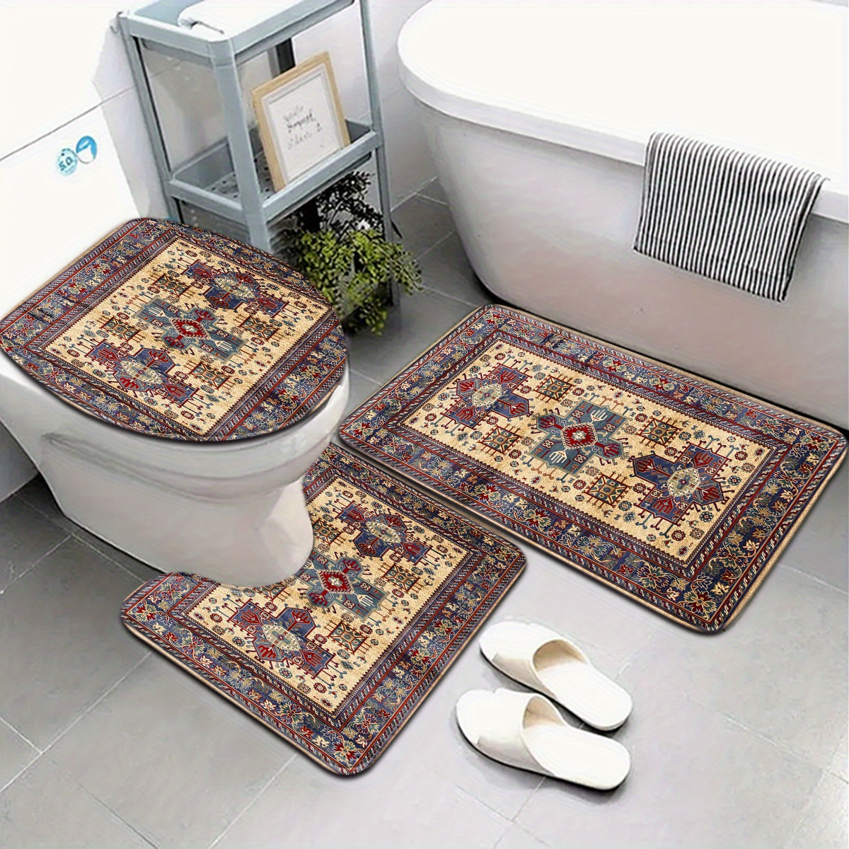 Bathroom Mat Set Toilet Mat Ba - Home Made Bathroom Vanity review and price
