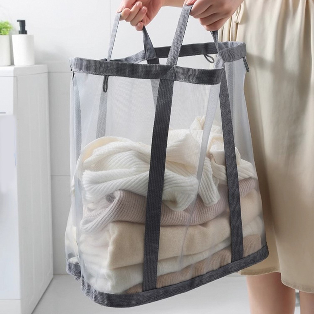 Mesh Laundry Basket Bathroom W - Home Goods Bathroom Storage review and price