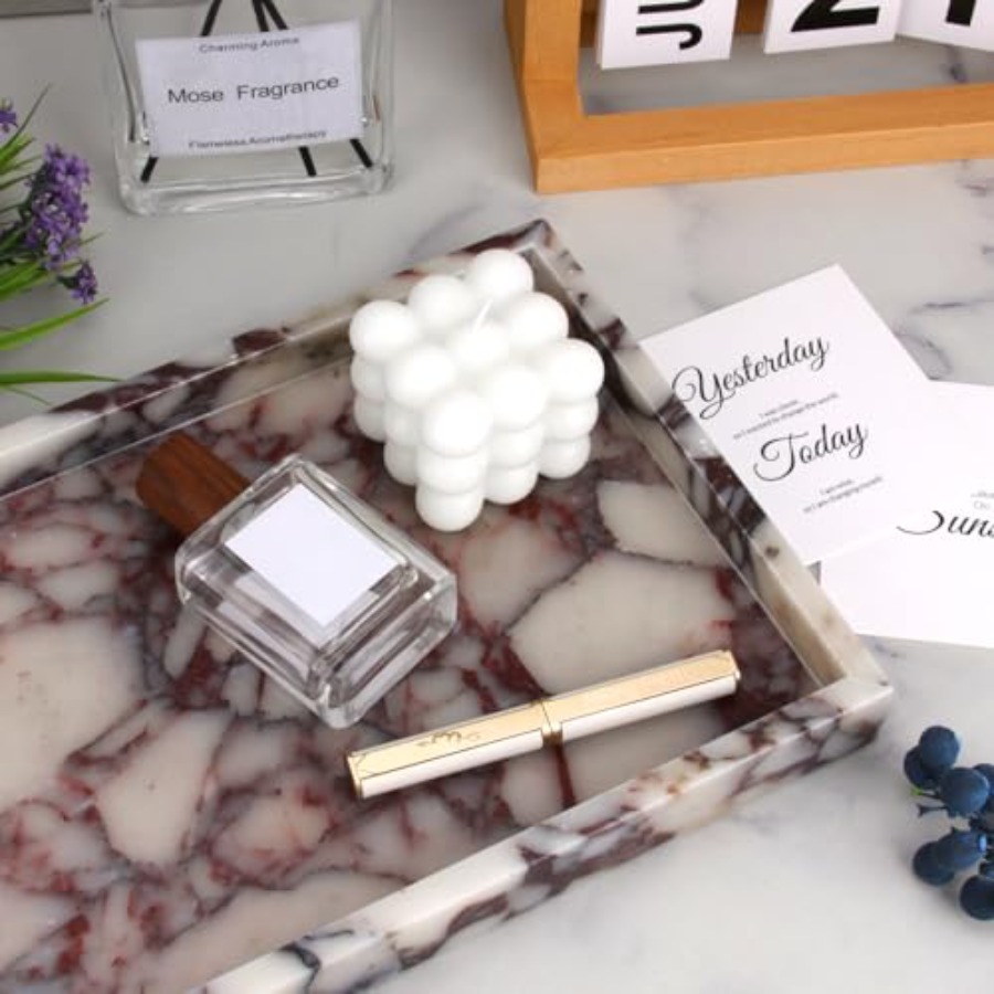 Marble Bathroom Vanity Tray, N - Home For Bathroom review and price