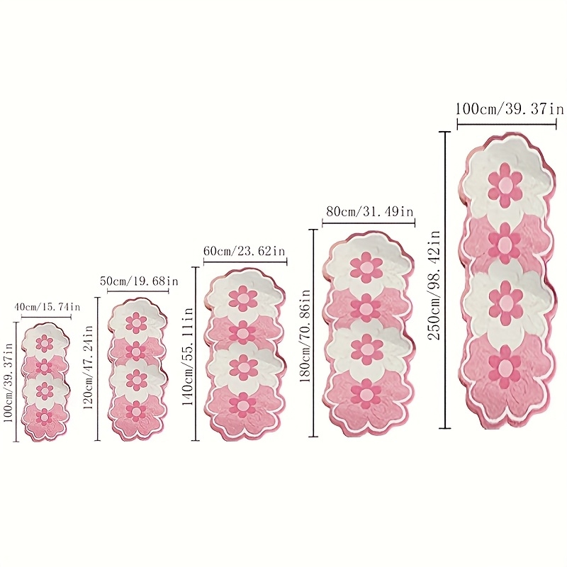 VIKAMA Cute Pink Flower Shaped - Zara Home Bathroom Rug review and price