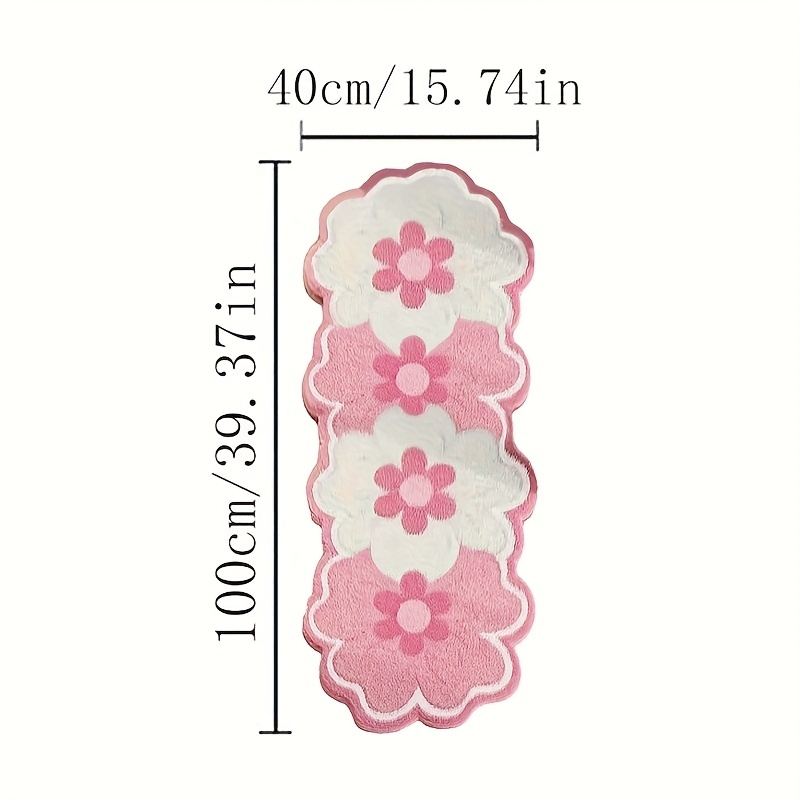 VIKAMA Cute Pink Flower Shaped - Zara Home Bathroom Rug review and price