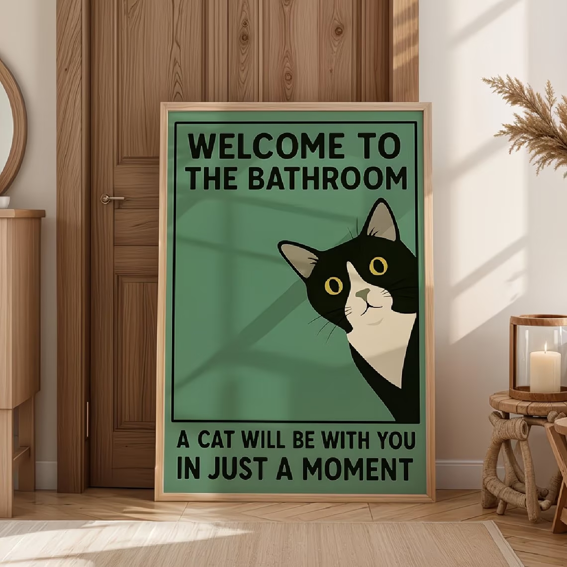 Modern Green Welcome To The Ba - Home Bathroom Quotes review and price