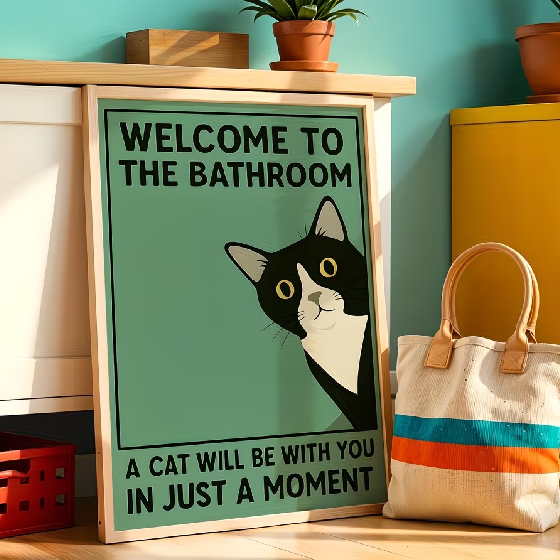 Modern Green Welcome To The Ba - Home Bathroom Quotes review and price