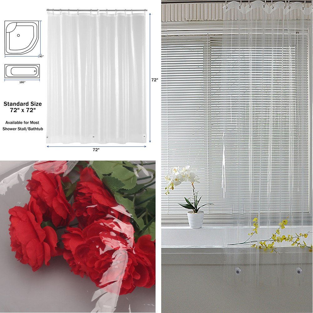 PEVA Shower Curtain Waterproof - Shower Curtain Liner review and price