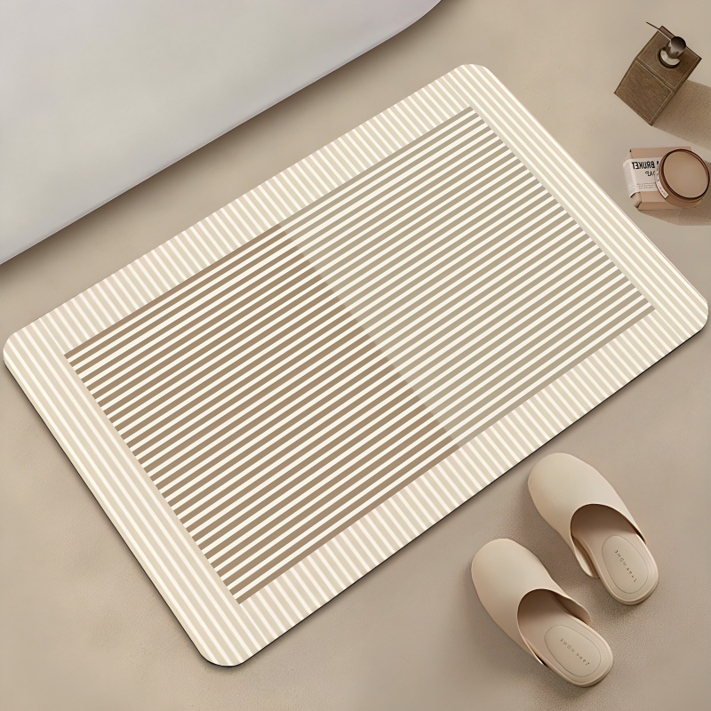 VIKAMA Minimalist Geometric St - Zara Home Bathroom Rug review and price