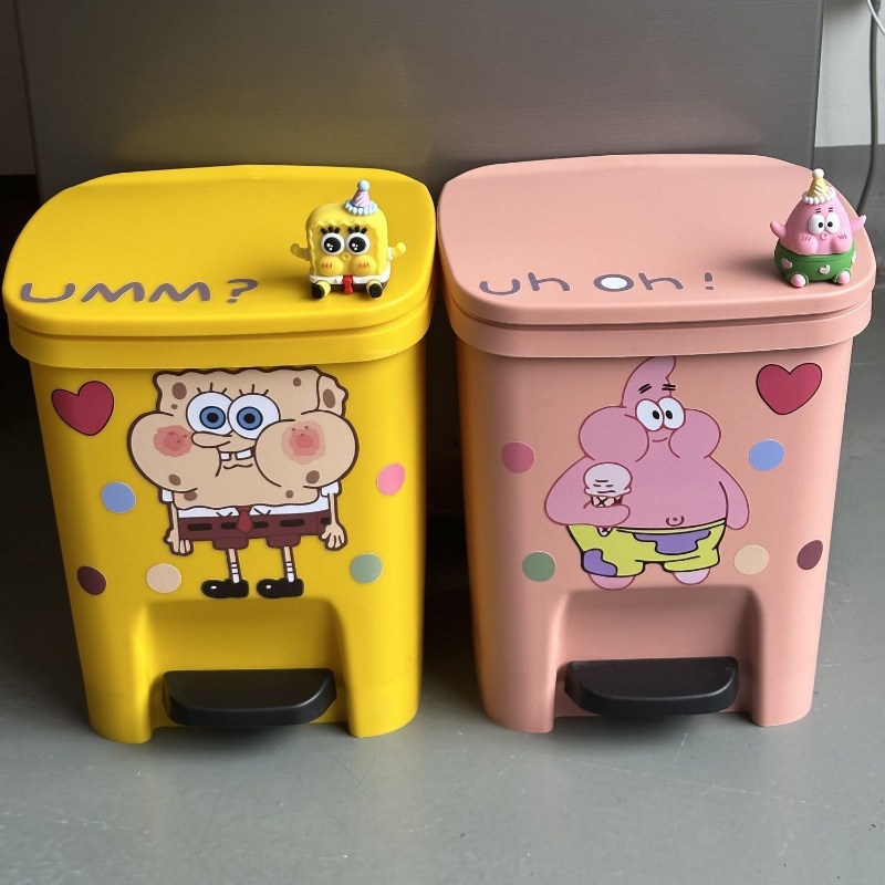 Cute Patrick Star Pedal Trash  - Home Goods Bathroom Accessories review and price