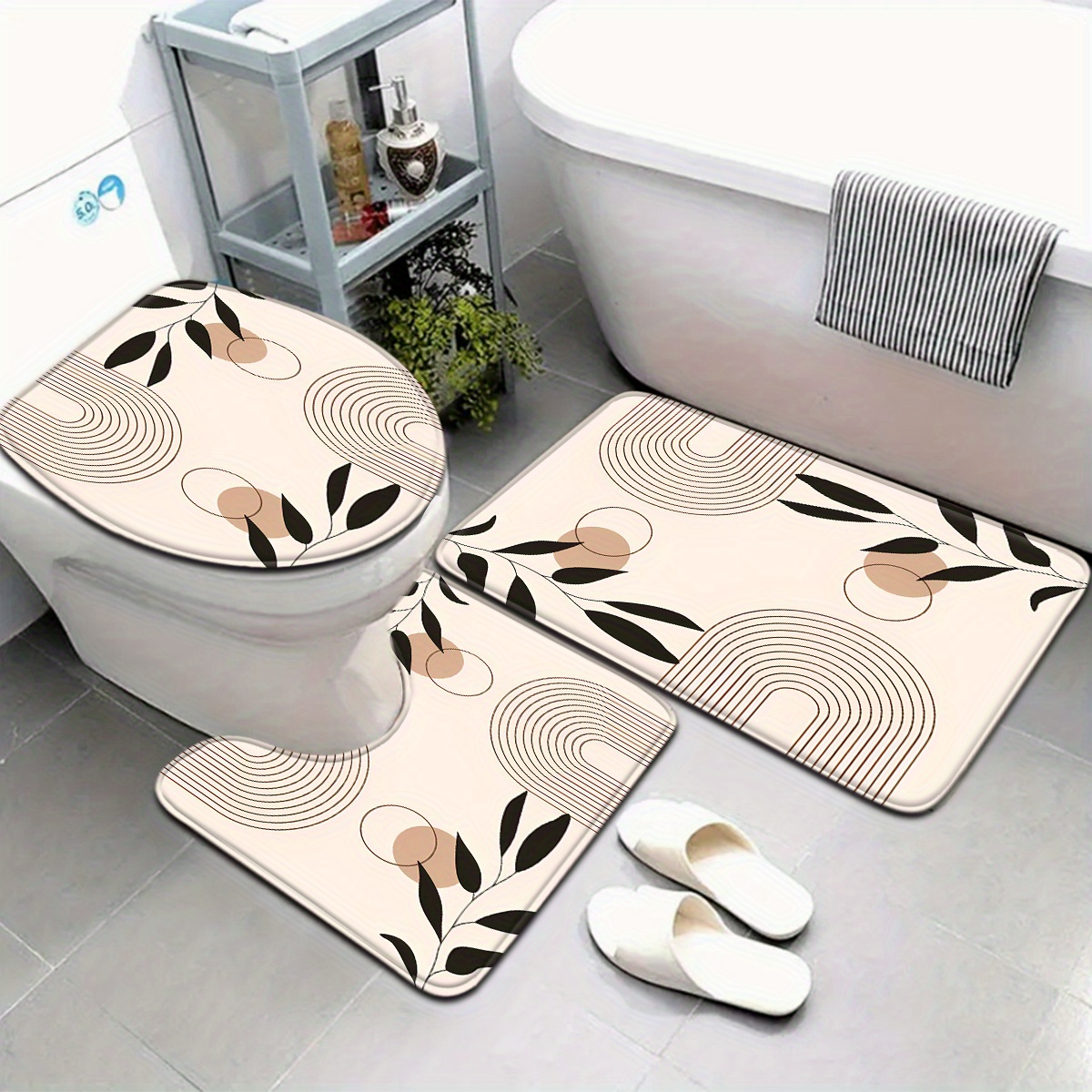 3-piece elegant bathroom floor - Zara Home Bathroom Set review and price