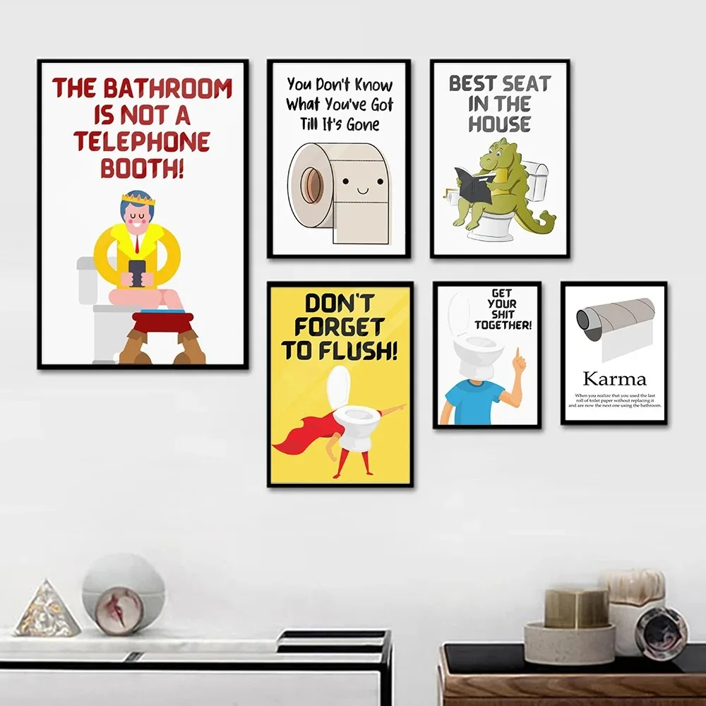 Karma Bathroom Rules Art Quote - Home Bathroom Quotes review and price