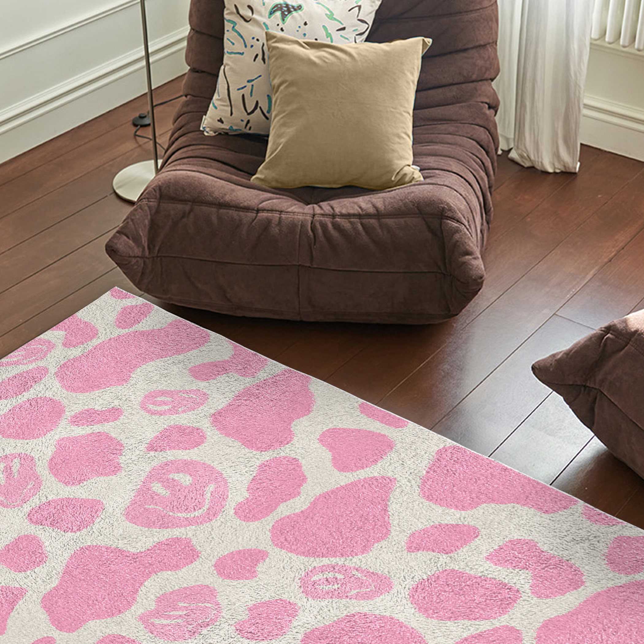 Pink Smile Cow Print Carpet  F - Japan Bathroom.Home review and price
