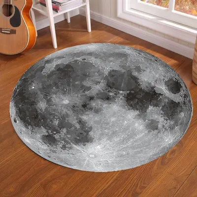 Galaxy Earth Moon Round Carpet - Home Bathroom Carpet review and price