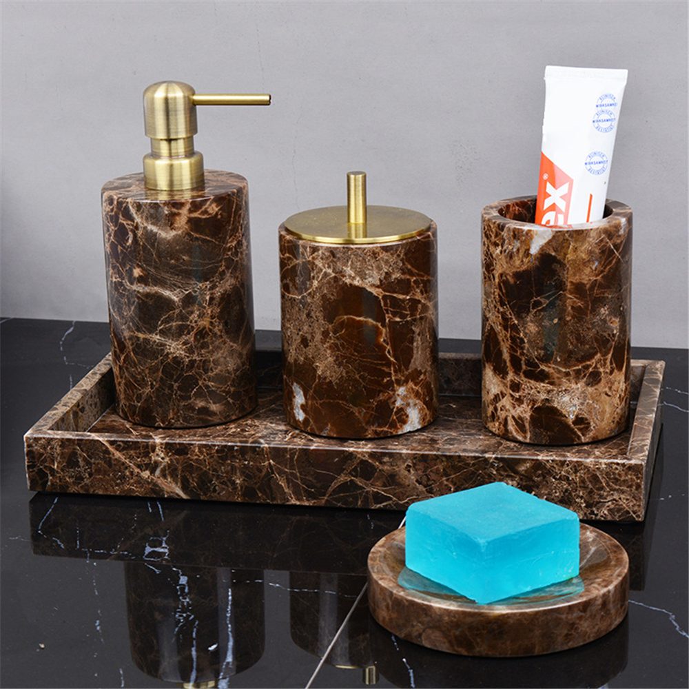 Brown Onyx Natural Marble Bath - Zara Home Bathroom Set review and price