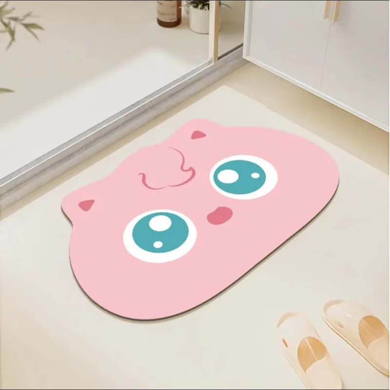 VIKAMA Alien Cartoon Diatom Mu - Zara Home Bathroom Rug review and price