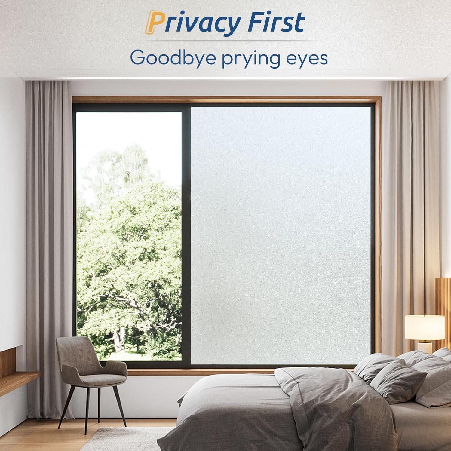 Frosted Window Privacy Film, S - Home For Bathroom review and price