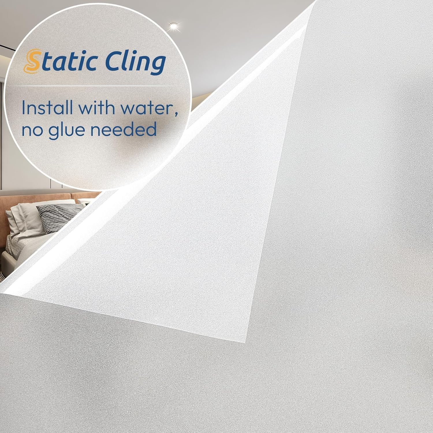 Frosted Window Privacy Film, S - Home For Bathroom review and price