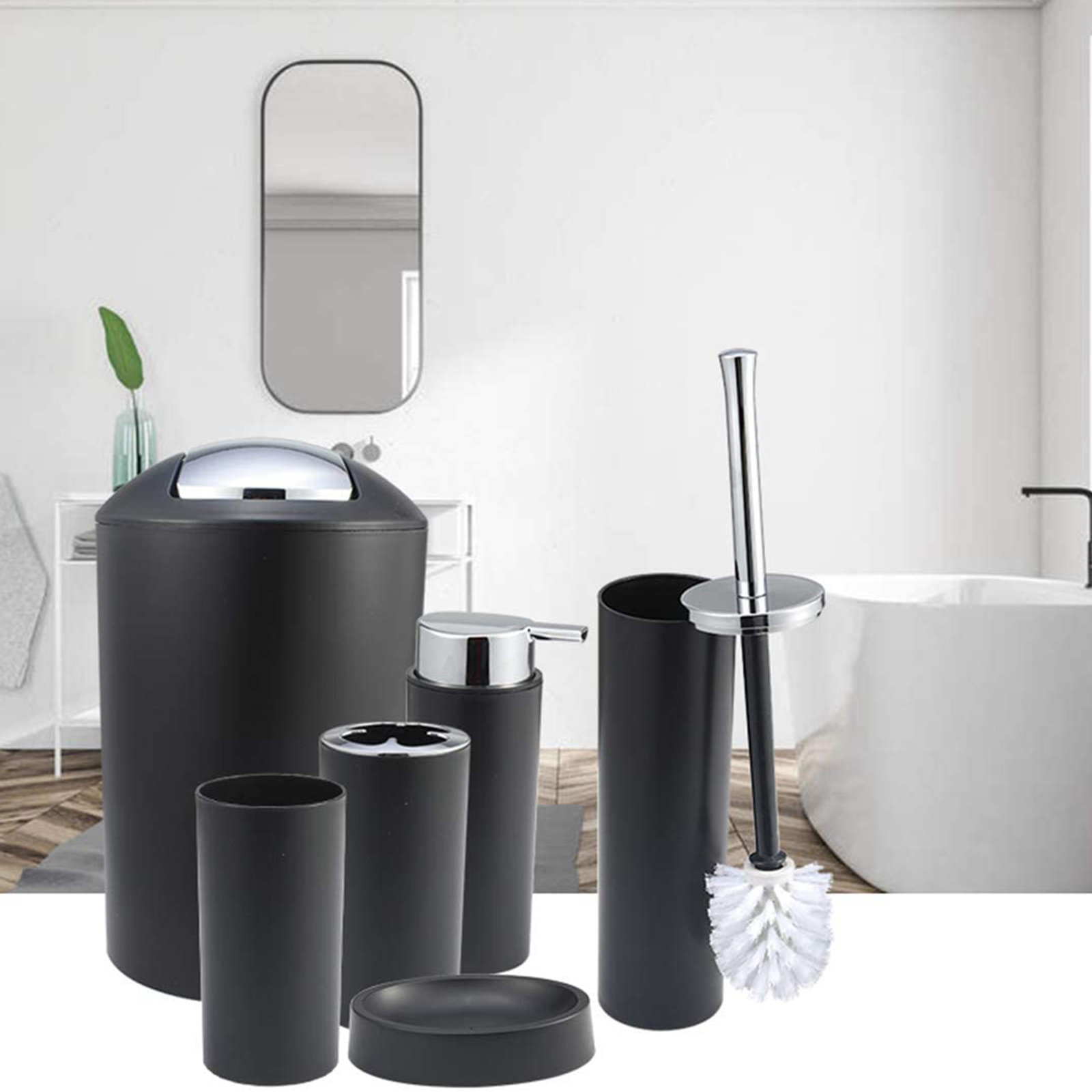 6Pcs Bathroom Accessories Set  - Zara Home Bathroom Set review and price