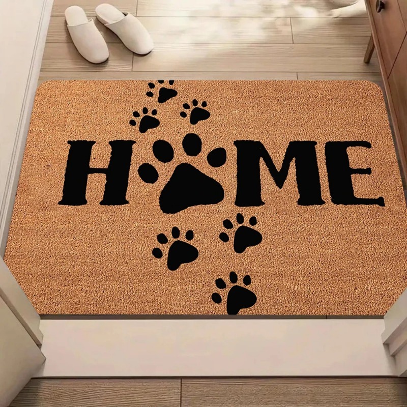 Pet Lover Paw Print Door Mat H - Home Bathroom Quotes review and price