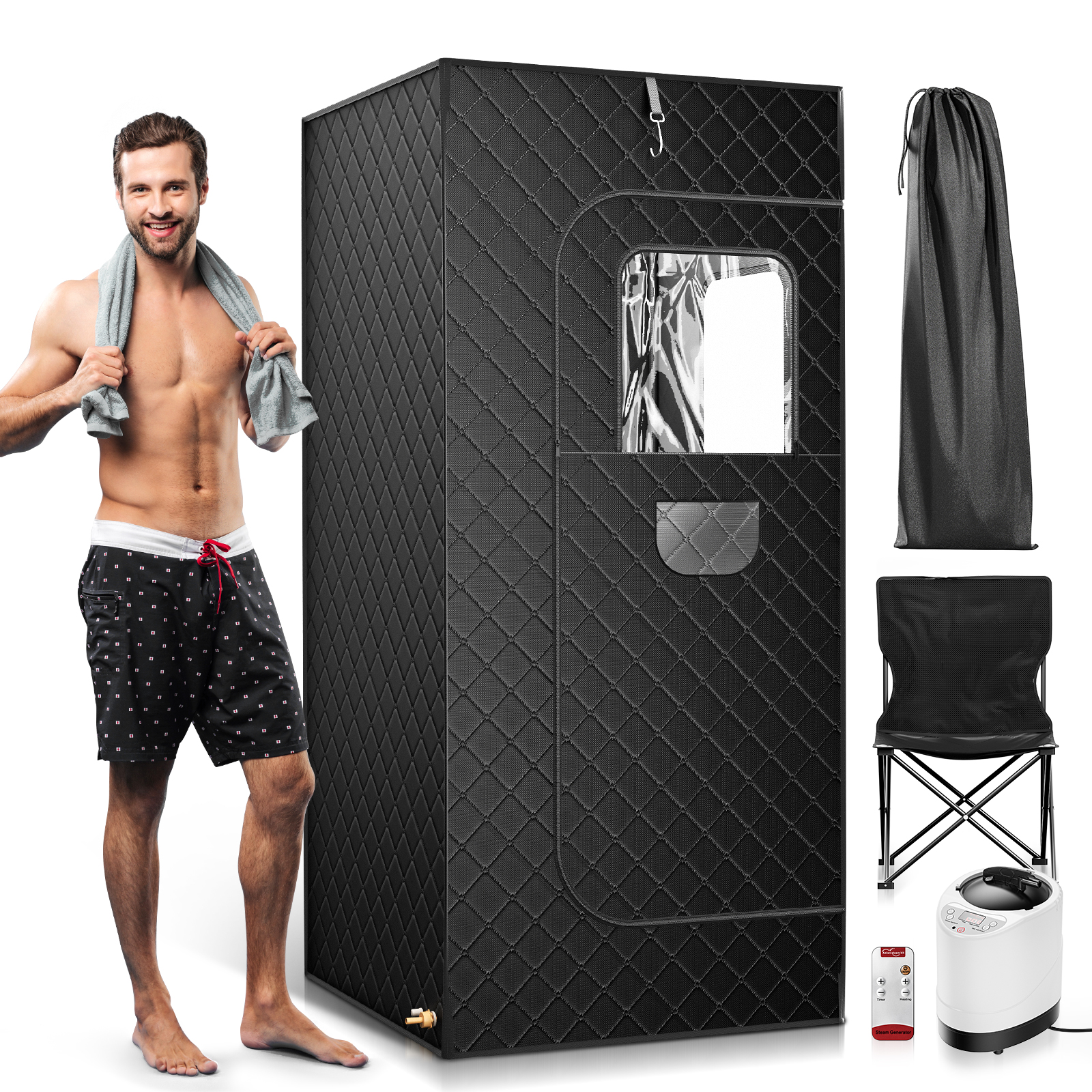 Full Body Home Steam Sauna Set - Home Bathroom Sauna review and price