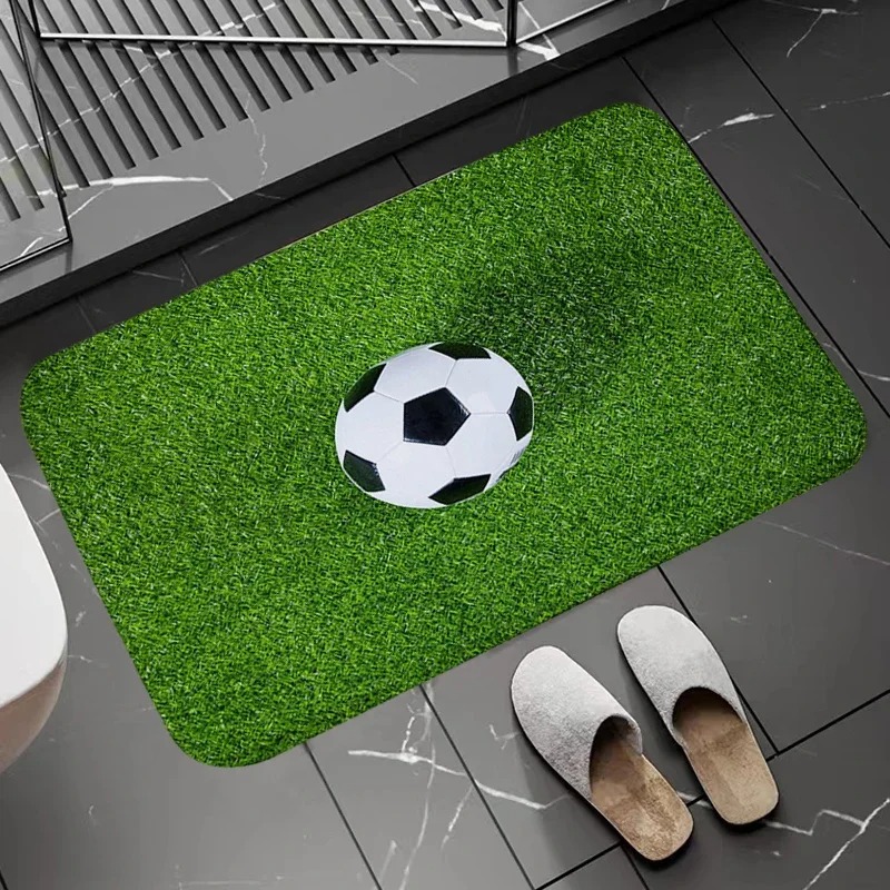 Soccer Field Pattern Door Mat  - Zara Home Bathroom Rug review and price