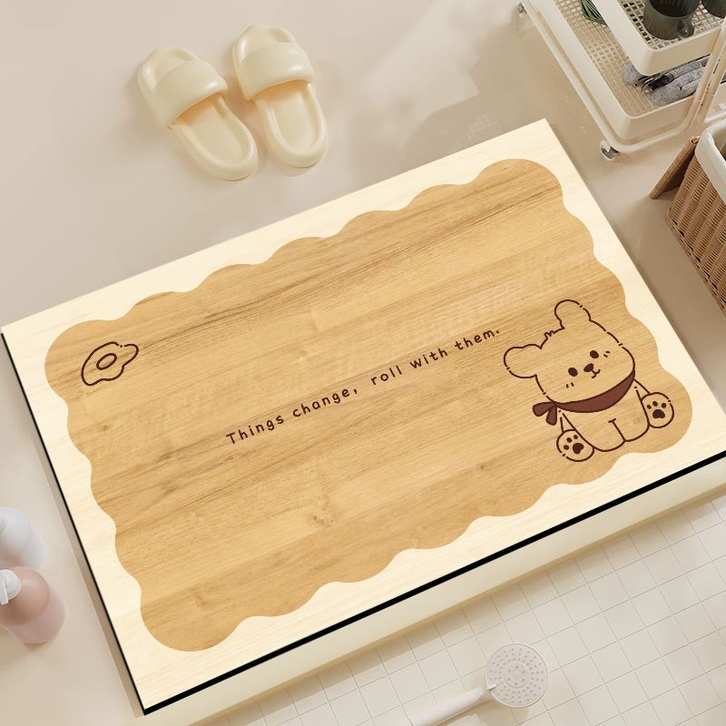 VIKAMA Cute Cartoon Bear Bath  - Home Bathroom Quotes review and price